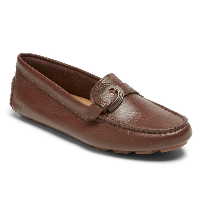 Rockport Bayview Buckle Women Loafers Brown Singapore | EW9-87068