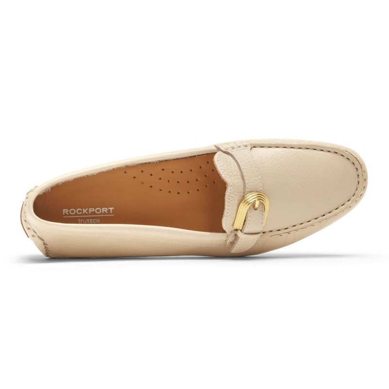 Rockport Bayview Buckle Women Loafers Cream Singapore | NX8-02430