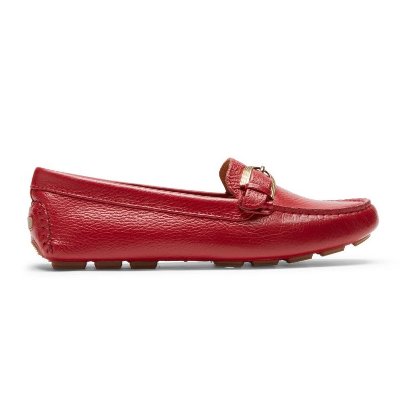 Rockport Bayview Buckle Women Loafers Red Singapore | JS4-87078