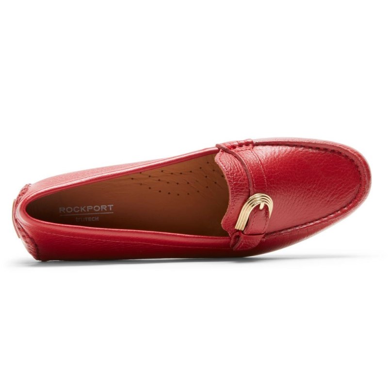 Rockport Bayview Buckle Women Loafers Red Singapore | JS4-87078