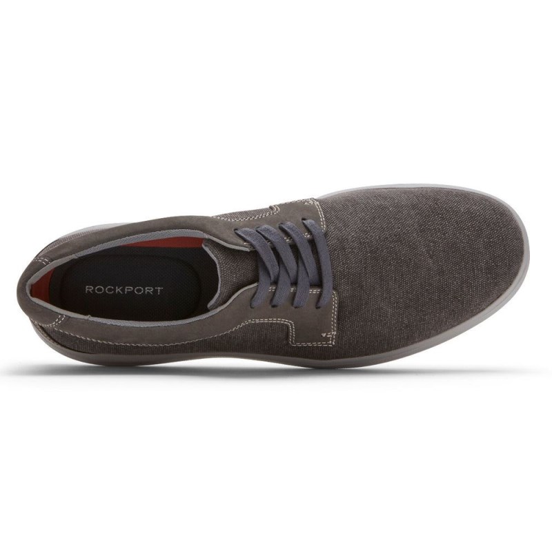 Rockport Beckwith Plain Toe 4-Eye Oxford Men Sneakers Grey Singapore | SU7-22552