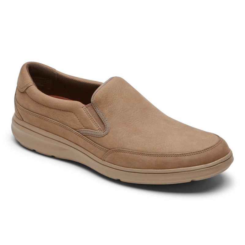 Rockport Beckwith Slip-On Men Loafers Brown Singapore | UK9-58835