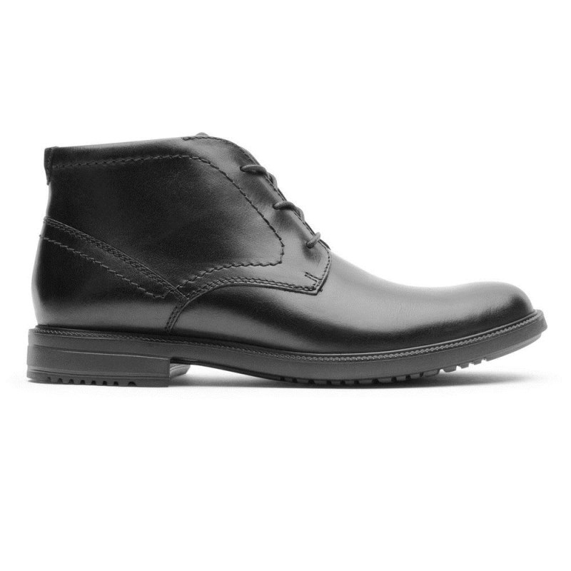 Rockport Berenger Men Chukka Boots Black Singapore | TR9-99099