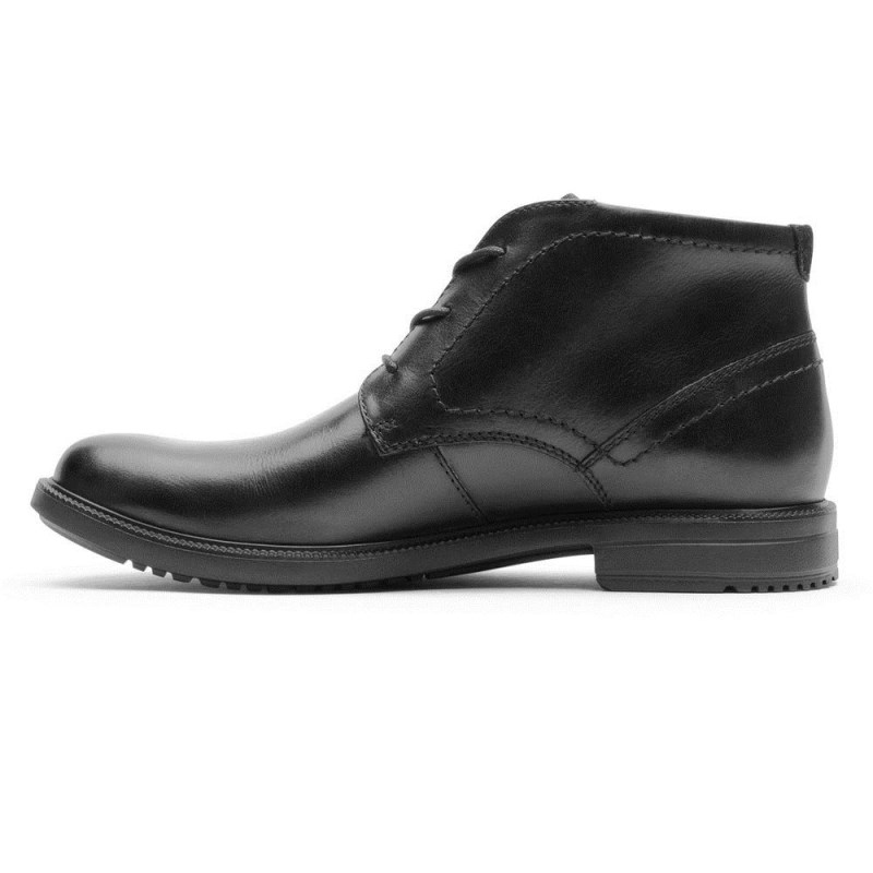 Rockport Berenger Men Chukka Boots Black Singapore | TR9-99099