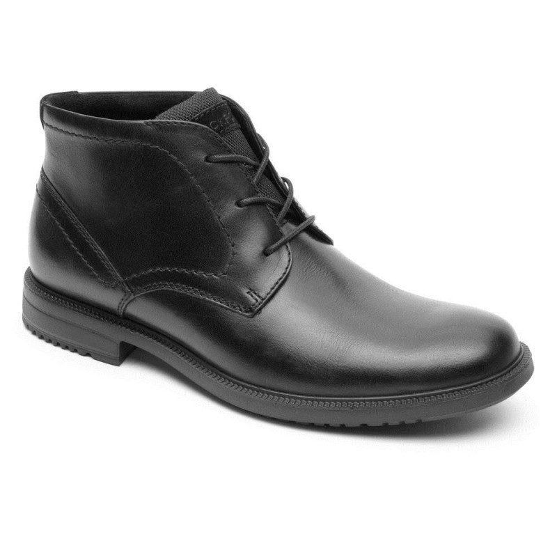 Rockport Berenger Men Chukka Boots Black Singapore | TR9-99099