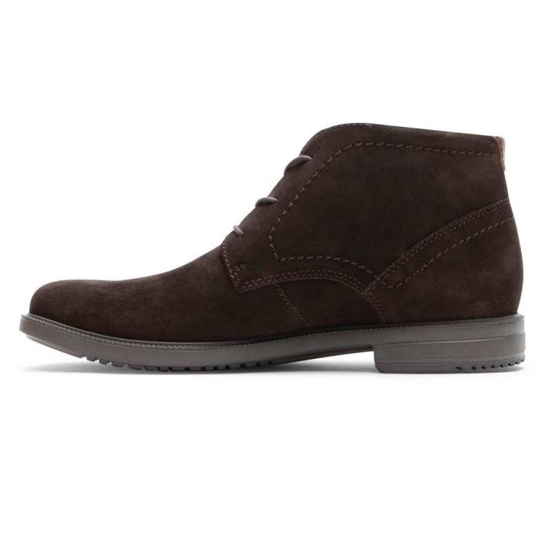 Rockport Berenger Men Chukka Boots Dark Brown Singapore | ZH8-60086