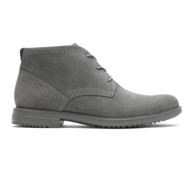 Rockport Berenger Men Chukka Boots Grey Singapore | NW7-11691