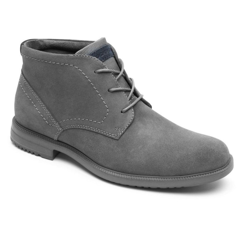 Rockport Berenger Men Chukka Boots Grey Singapore | NW7-11691