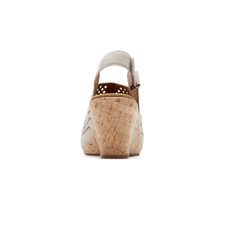 Rockport Briah Perforated Slingback Women Wedge Sandals Brown Singapore | UU4-59745