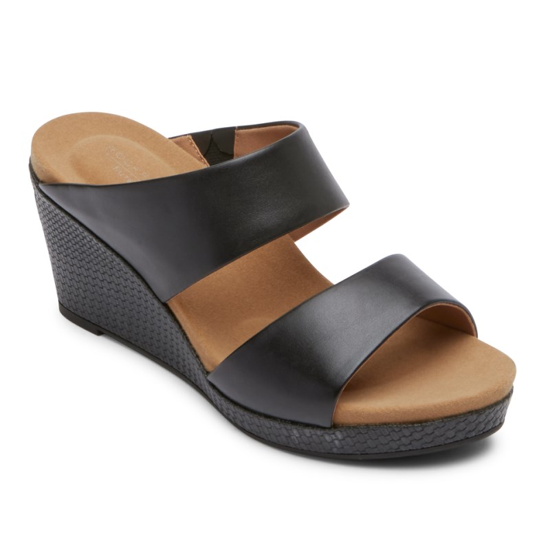 Rockport Briah Women Slides Black Singapore | US9-98339