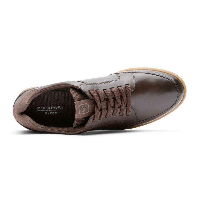 Rockport Bronson Lace to Toe Men Sneakers Dark Brown Singapore | JK6-83918