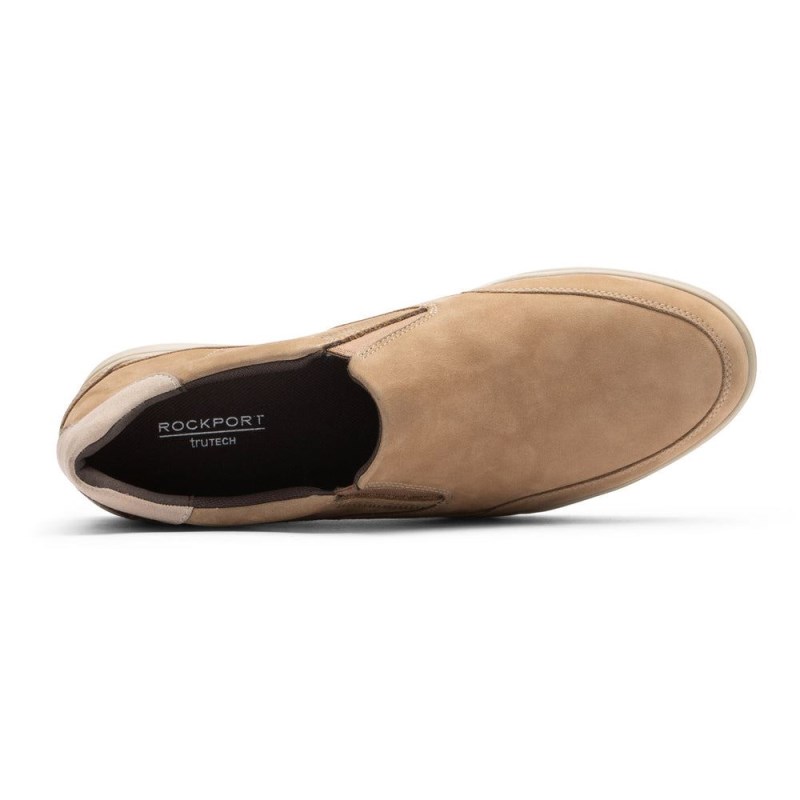 Rockport Bronson Slip-On Men Loafers Brown Singapore | LJ4-49494