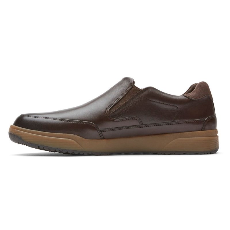 Rockport Bronson Slip-On Men Loafers Dark Brown Singapore | DA3-82488