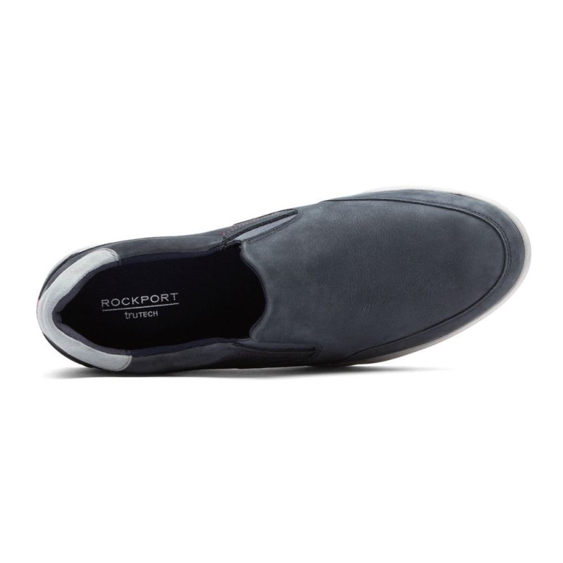 Rockport Bronson Slip-On Men Loafers Navy Singapore | XA9-82748