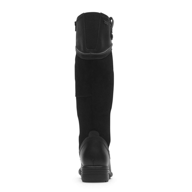 Rockport Brunswick Wide Calf Tall Waterproof Women Tall Boots Black Singapore | IF1-96569