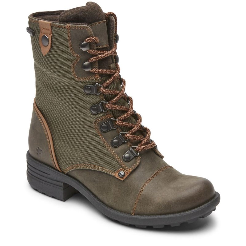 Rockport Brunswick Women Waterproof Boots Green Singapore | XS0-14041