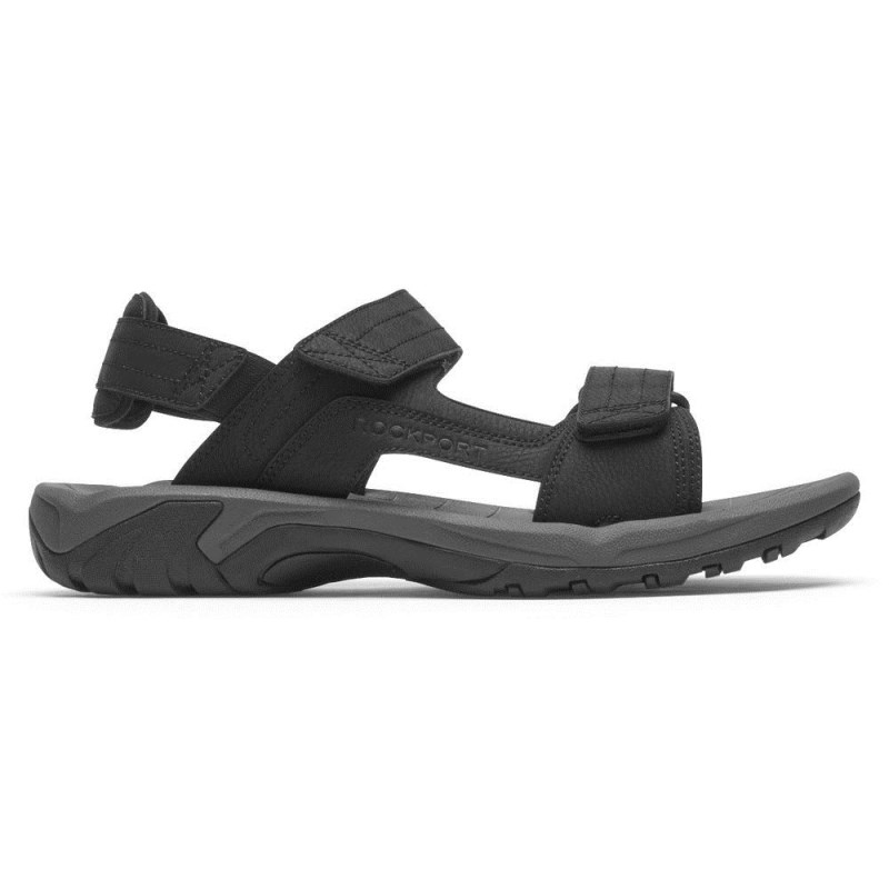 Rockport Byron Adjustable Men Sandals Black Singapore | NS2-36453