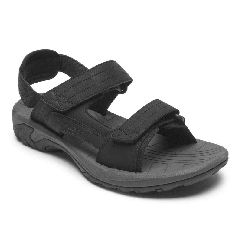 Rockport Byron Adjustable Men Sandals Black Singapore | NS2-36453