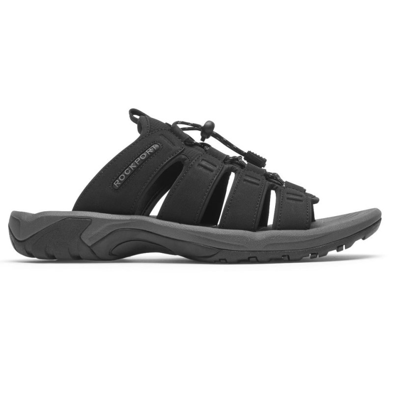 Rockport Byron Bungee Men Slides Black Singapore | LD9-15151