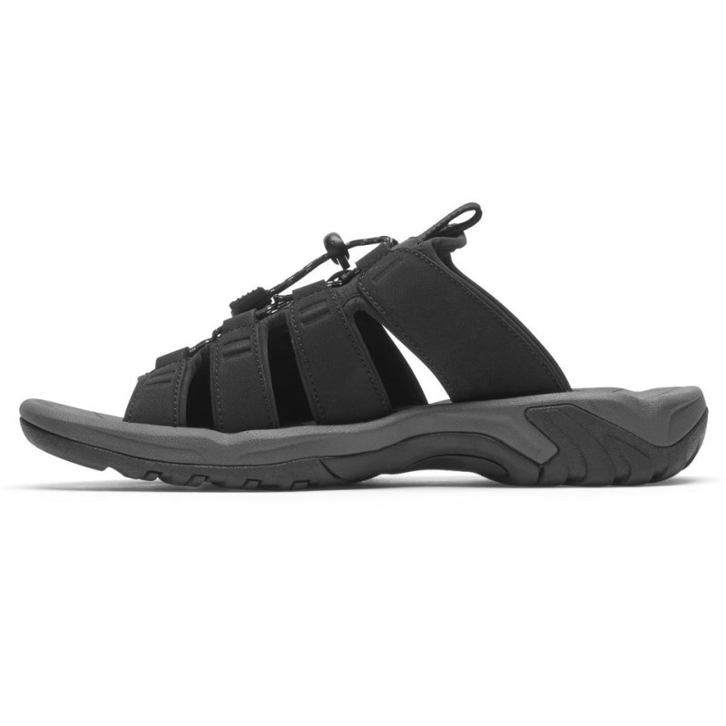 Rockport Byron Bungee Men Slides Black Singapore | LD9-15151