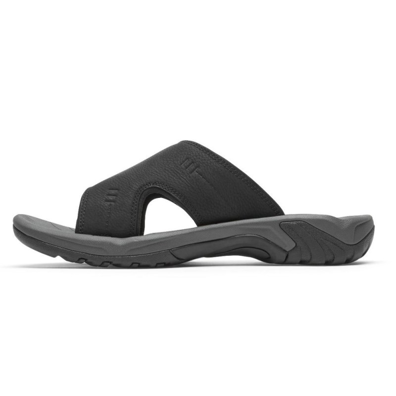 Rockport Byron Men Slides Black Singapore | RX8-69426