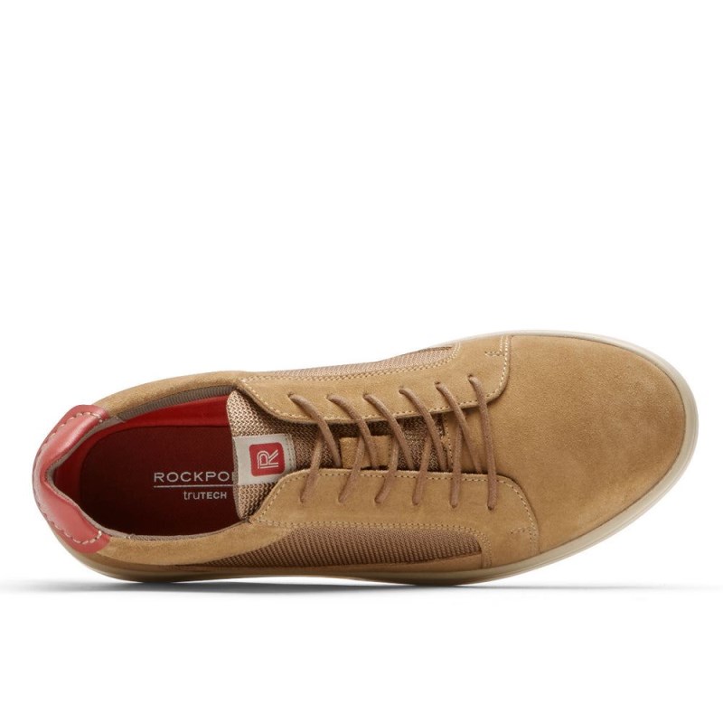 Rockport Caldwell Cupsole Men Sneakers Beige Singapore | JU8-97119