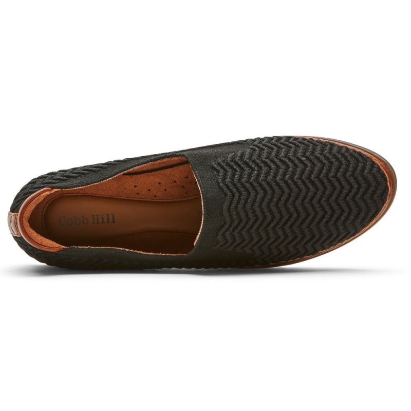 Rockport Camryn Women Slip Ons Black Singapore | JT8-02110