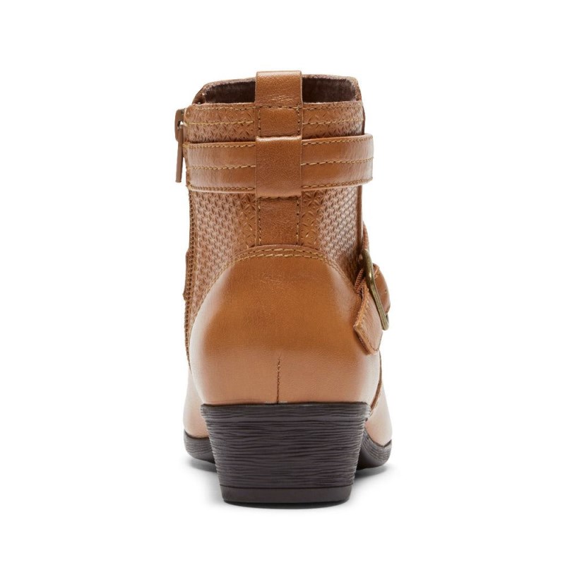 Rockport Carly Strap Women Booties Brown Singapore | FJ8-04560