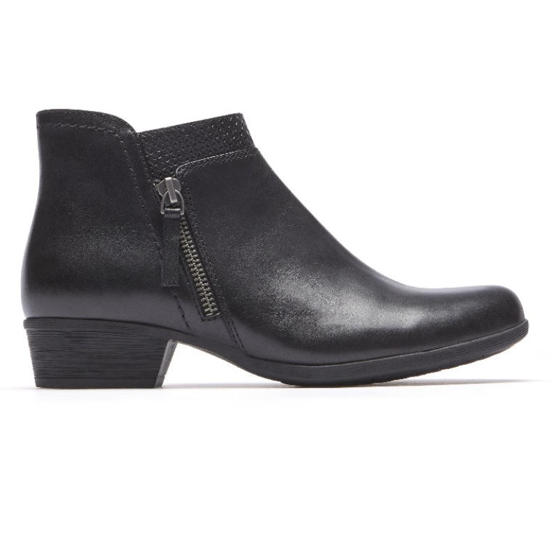 Rockport Carly Women Booties Black Singapore | WD6-76287