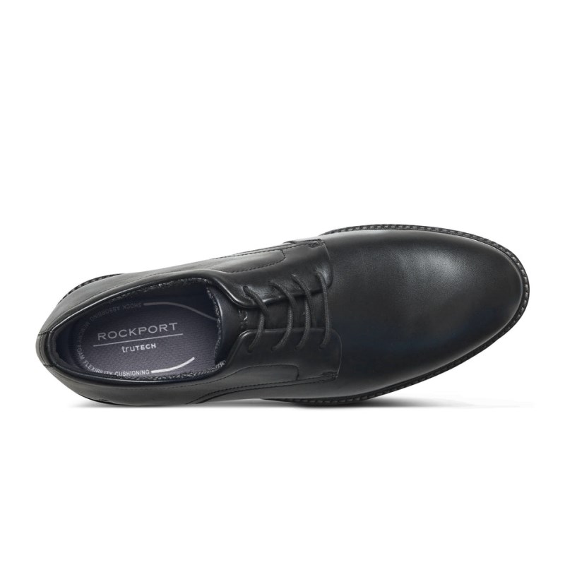 Rockport Cedric Dress Lace-up Almond Toe Men Oxford Shoes Black Singapore | NZ0-35383