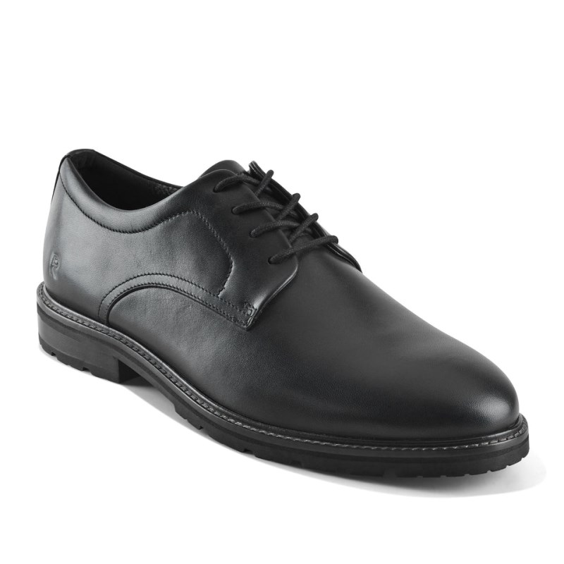 Rockport Cedric Dress Lace-up Almond Toe Men Oxford Shoes Black Singapore | NZ0-35383