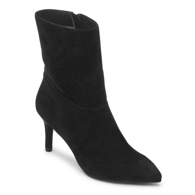 Rockport Chalina Women Heeled Boots Black Singapore | IH2-74257