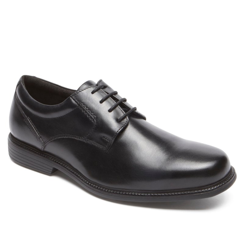 Rockport Charles Road Plain Toe Men Oxford Shoes Black Singapore | RZ0-45144