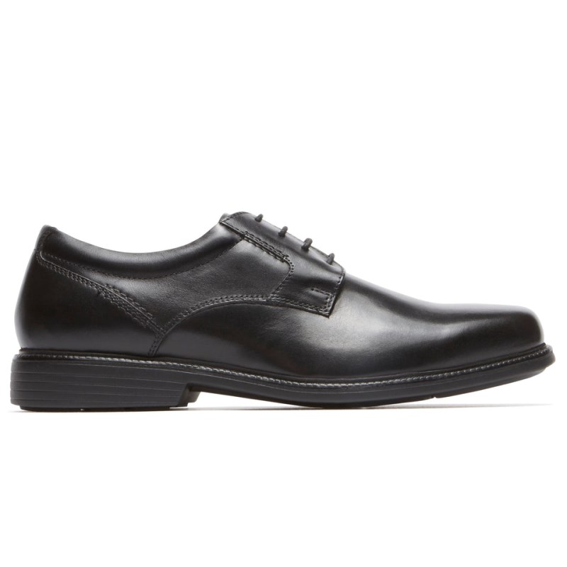 Rockport Charles Road Plain Toe Men Oxford Shoes Black Singapore | RZ0-45144