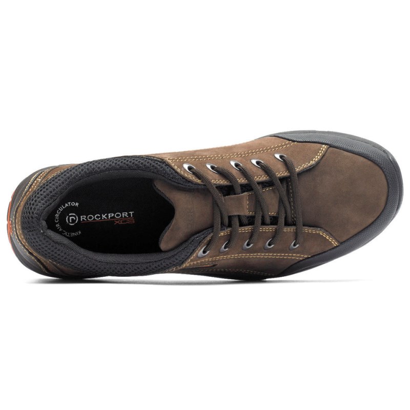 Rockport Chranson Lace-Up Men Walking Shoes Dark Brown/Black Singapore | BS7-13901