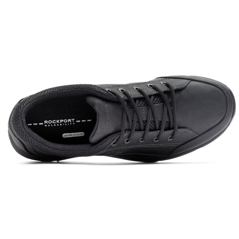 Rockport Chranson Lace-Up Men Walking Shoes Black Singapore | NS4-26102