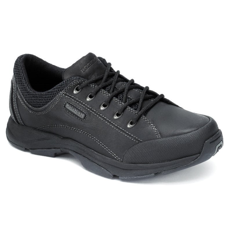 Rockport Chranson Lace-Up Men Walking Shoes Black Singapore | NS4-26102