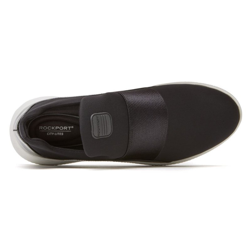 Rockport City Lites Robyne Women Slip Ons Black Singapore | UQ1-59505