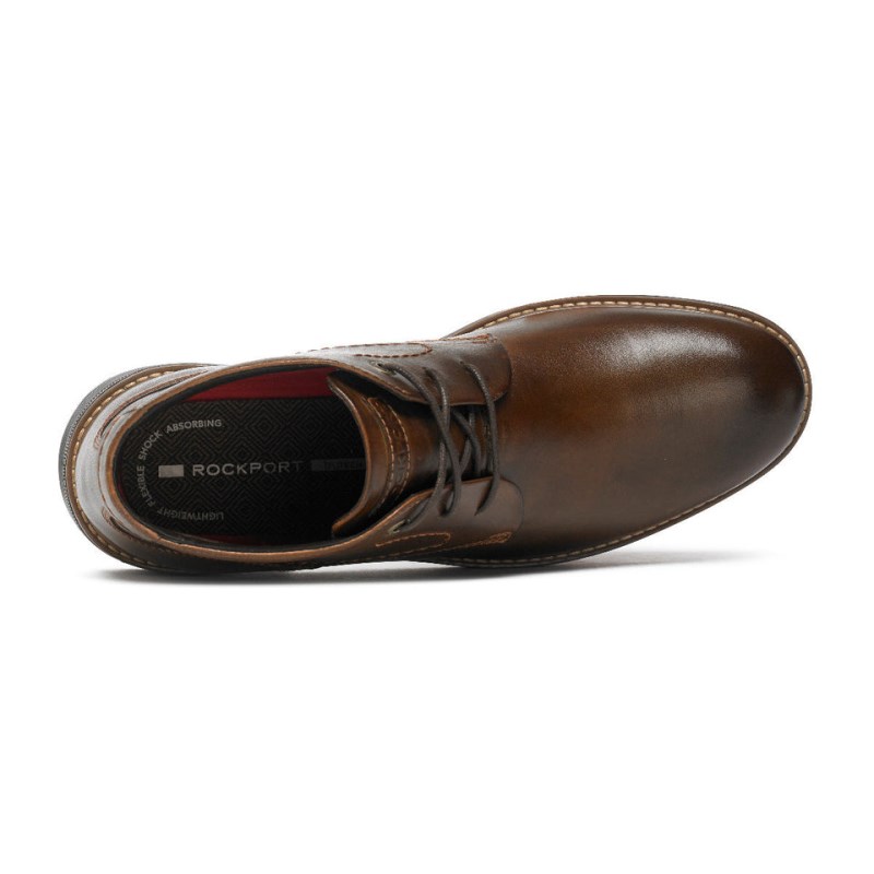 Rockport Classic Break Men Chukka Boots Dark Brown Singapore | FB7-08480