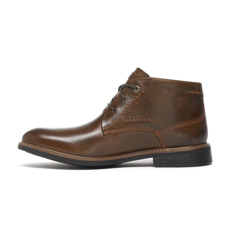 Rockport Classic Break Men Chukka Boots Dark Brown Singapore | FB7-08480