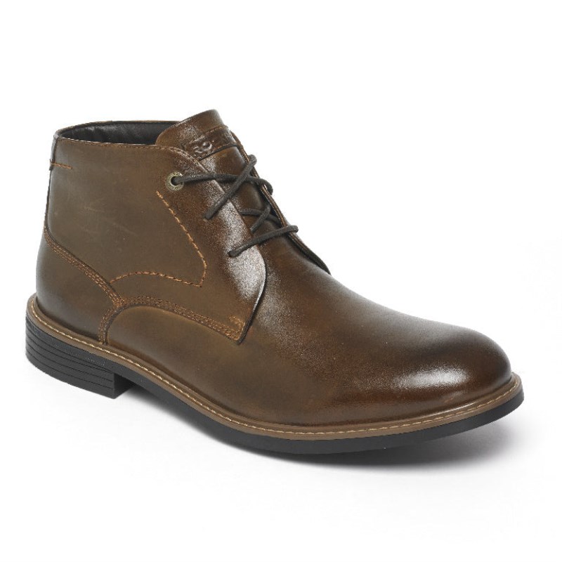 Rockport Classic Break Men Chukka Boots Dark Brown Singapore | FB7-08480