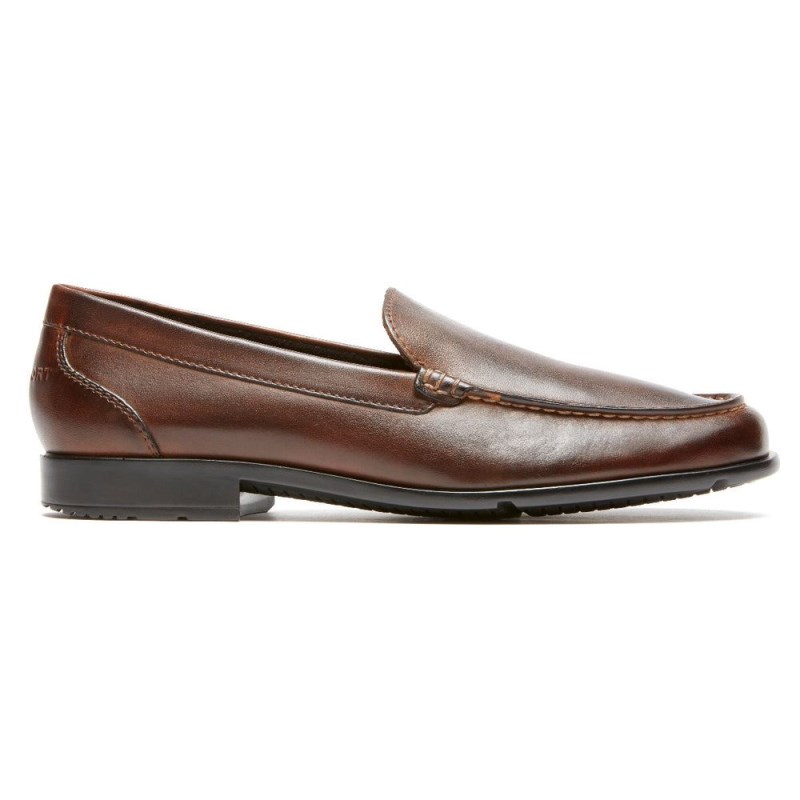 Rockport Classic Venetian Men Loafers Dark Brown Singapore | NP8-29862