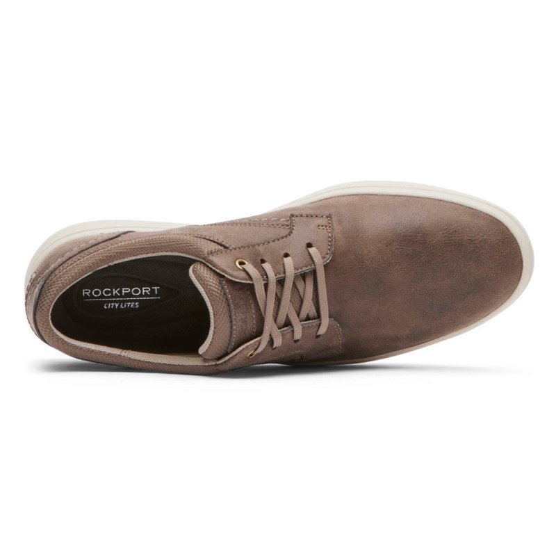 Rockport Colle Plain Toe Men Sneakers Brown Singapore | TD5-47034