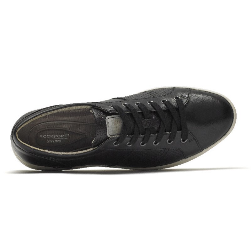 Rockport Colle Tie Classic Men Sneakers Black Singapore | OB9-37193