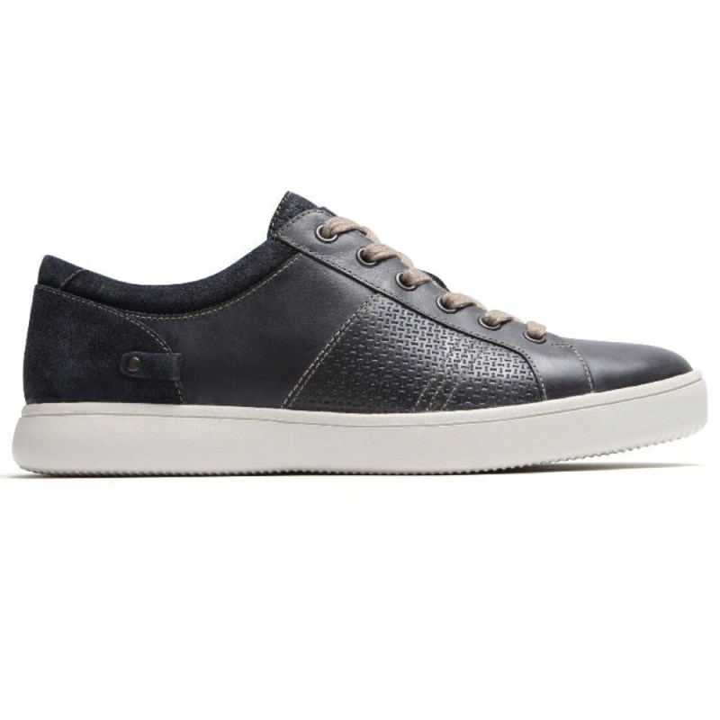 Rockport Colle Tie Men Sneakers Blue/Grey Singapore | KW5-63796