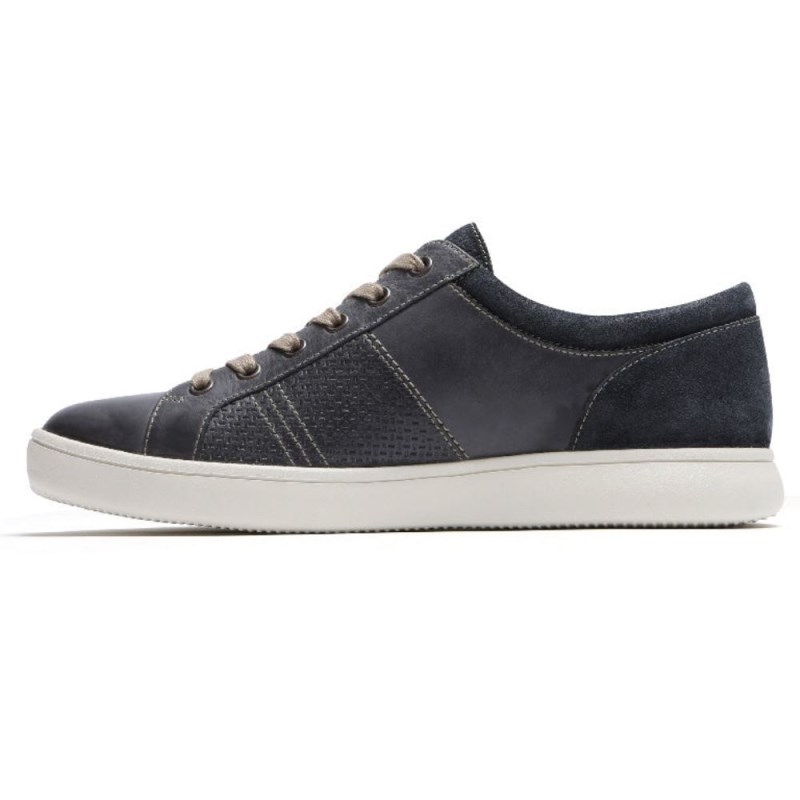 Rockport Colle Tie Men Sneakers Blue/Grey Singapore | KW5-63796