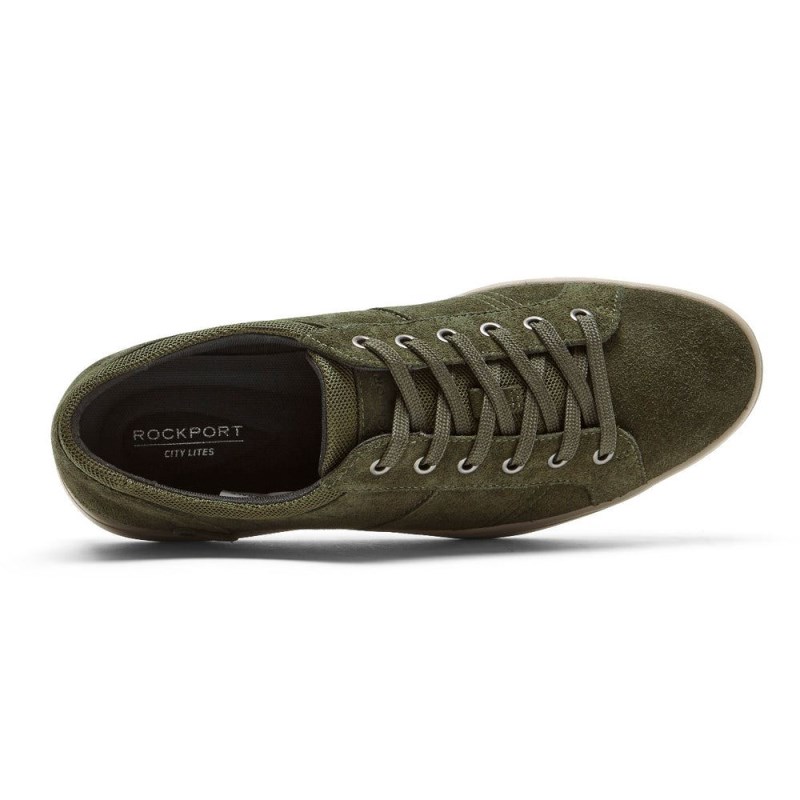 Rockport Colle Tie Men Sneakers Olive Singapore | MN6-91159