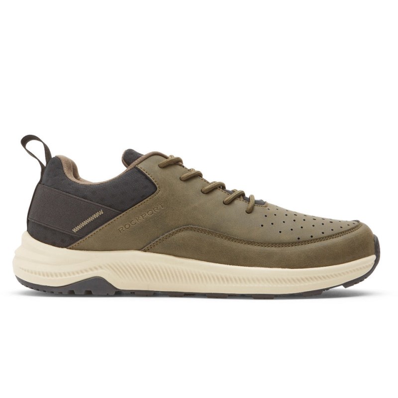 Rockport Colton Lace-Up Men Sneakers Olive Singapore | JT4-64526