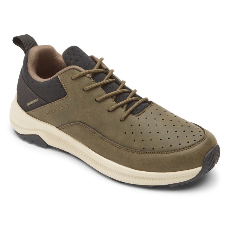 Rockport Colton Lace-Up Men Sneakers Olive Singapore | JT4-64526