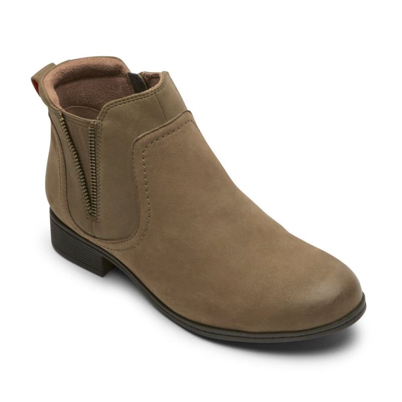 Rockport Crosbie Gore Women Chelsea Boots Green Singapore | BK9-99449